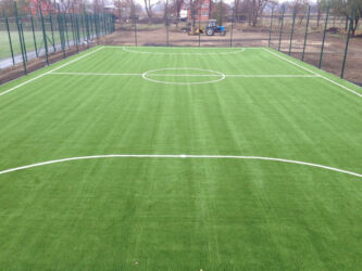 строительство футбольного поле пос. Центральный Краснодарский край